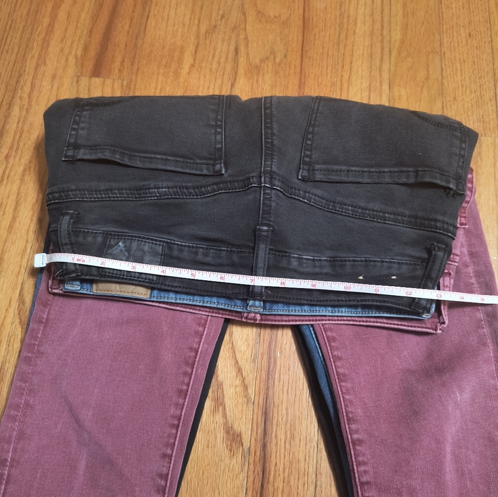 3 Pairs Of American Eagle Skinny/Cropped Skinny Jeans, Women's Size 2 Regular - Picture 16 of 16